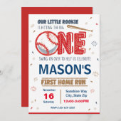 Invitation d'anniversaire de baseball (Devant / Derrière)