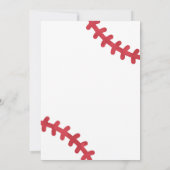 Invitation d'anniversaire de baseball (Dos)