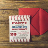 Invitation d'anniversaire de baseball