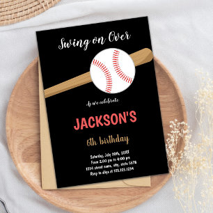 Invitation d'anniversaire de baseball