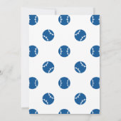 Invitation d'anniversaire de baseball (Dos)