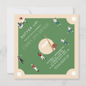 Invitation d'anniversaire de baseball Batter Up (Devant)
