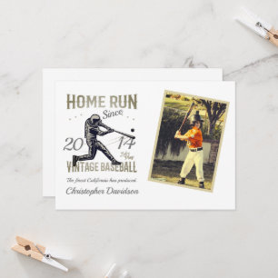 Invitation d'anniversaire de baseball pour enfants