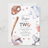 Invitation d'anniversaire de baseball pour enfants (Devant)