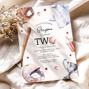 Invitation d'anniversaire de baseball pour enfants