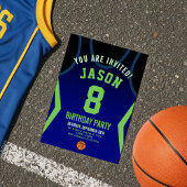Invitation d'anniversaire de basket-ball
