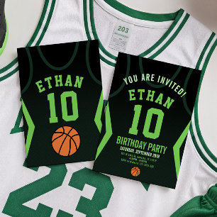 Invitation d'anniversaire de basket-ball