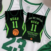 Invitation d'anniversaire de basket-ball