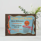 Invitation d'anniversaire de basket-ball (Debout devant)