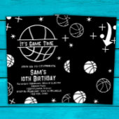 Invitation d'anniversaire de basket-ball, Basket B