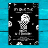 Invitation d'anniversaire de basket-ball, Basket B