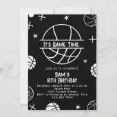 Invitation d'anniversaire de basket-ball, Basket B (Devant)