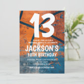Invitation d'anniversaire de basketball (Debout devant)