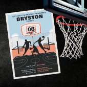 Invitation d'anniversaire de basketball "Emmenez-l