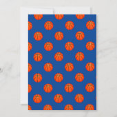Invitation d'anniversaire de basketball garçon 3e  (Dos)