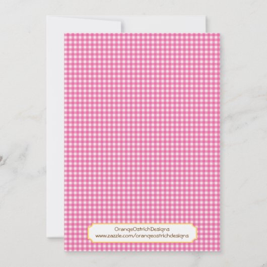 Invitation d'anniversaire de basse-cour (Dos)