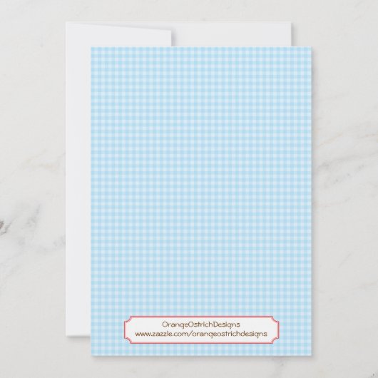 Invitation d'anniversaire de basse-cour (Dos)