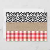 Invitation d'anniversaire de basse-cour avec la (Dos)