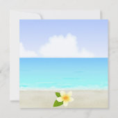 Invitation d'anniversaire de Beach & Frangipani (Dos)