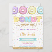 Invitation d'anniversaire de beignet (Devant)