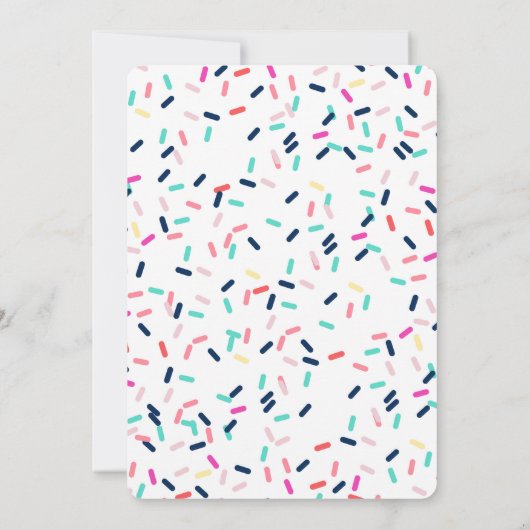 Invitation d'anniversaire de beignet - Mlle This (Dos)