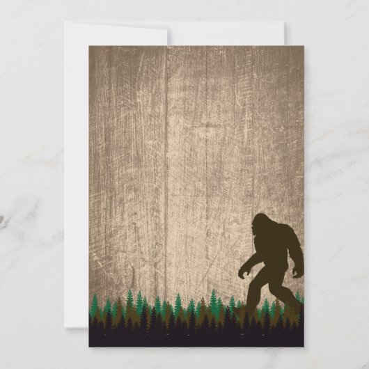 Invitation d'anniversaire de Bigfoot (Dos)