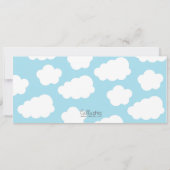 Invitation d'anniversaire de billet d'avion (carte (Dos)