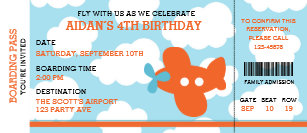 Invitations Faire Part Billet Avion Zazzle Be