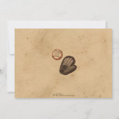 Invitation d'anniversaire de billet de sports de (Dos)