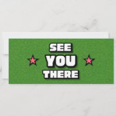 Invitation d'anniversaire de billet de ticket Lets (Dos)