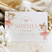 Invitation d'anniversaire de Blonde Ballerina
