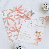 Invitation d'anniversaire de Blonde Ballerina