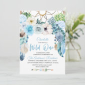 Invitation d'anniversaire de Boho Wild One Dreamca (Debout devant)