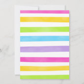 Invitation d'anniversaire de bonbons (Dos)