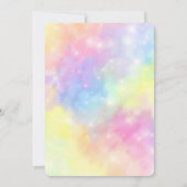 Invitation d'anniversaire de bonbons modifiables (Dos)