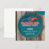 INVITATION D'ANNIVERSAIRE DE BOUILLOIRE personnali (Devant / Derrière)