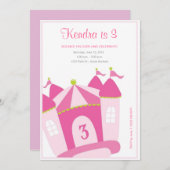 Invitation d'anniversaire de Bounce House (Devant / Derrière)