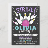 Invitation d'anniversaire de Bowling (Devant)