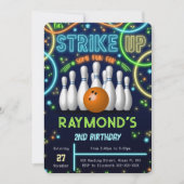 Invitation d'anniversaire de Bowling (Devant)