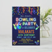 Invitation d'anniversaire de bowling (Debout devant)