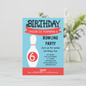 Invitation d'anniversaire de bowling (Debout devant)