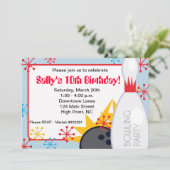 Invitation d'anniversaire de bowling (Debout devant)