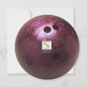Invitation d'anniversaire de Bowling (Dos)