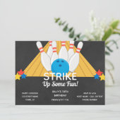 Invitation d'anniversaire de Bowling (Debout devant)