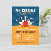 Invitation d'anniversaire de bowling (Debout devant)