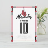 Invitation d'anniversaire de boxe (Debout devant)