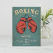 invitation d'anniversaire de boxe sportive (Debout devant)