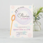 Invitation d'anniversaire de bulle, deuxième Invit (Debout devant)