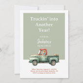 Invitation d'anniversaire de camion • Fête de garç (Devant)