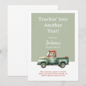 Invitation d'anniversaire de camion • Fête de garç (Devant / Derrière)